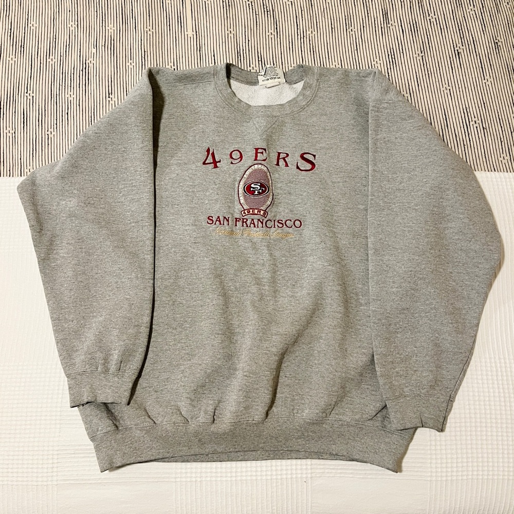 Grey Vintage 49ers Sweatshirt